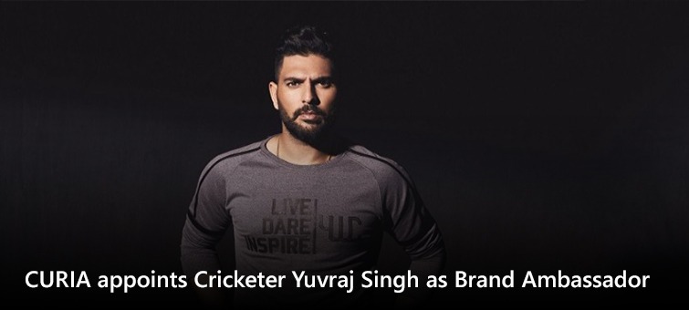 CURIA appoints Cricketer Yuvraj Singh as Brand Ambassador